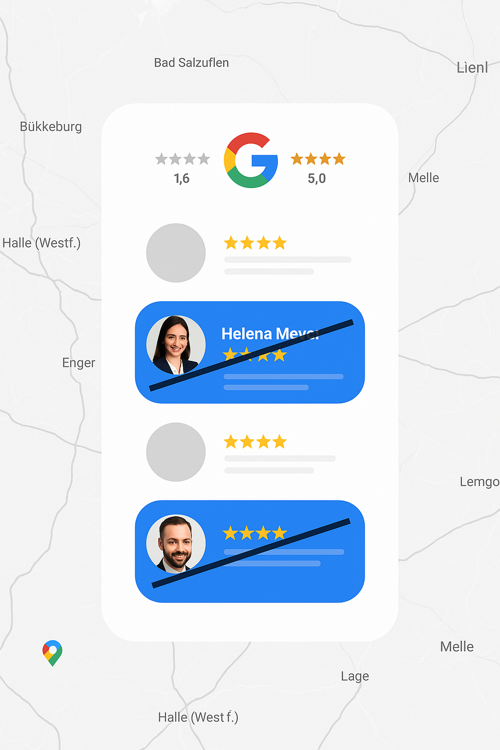 Google Bewertungen entfernen